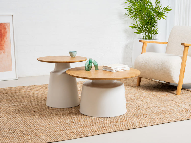 Coach Coffee Table Set Oak