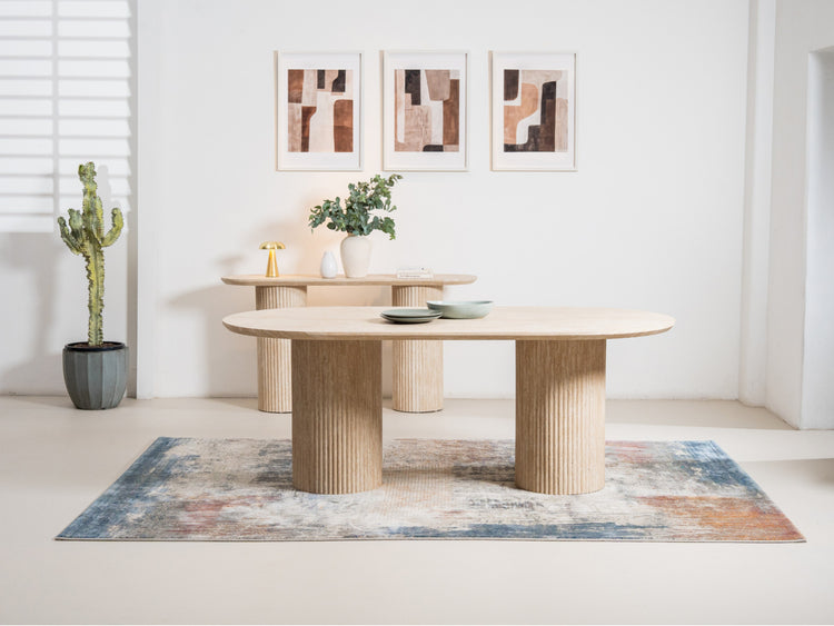 Milos Console Table Limestone