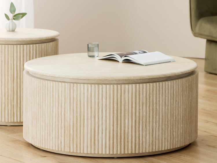 Empire Coffee Table Travertine