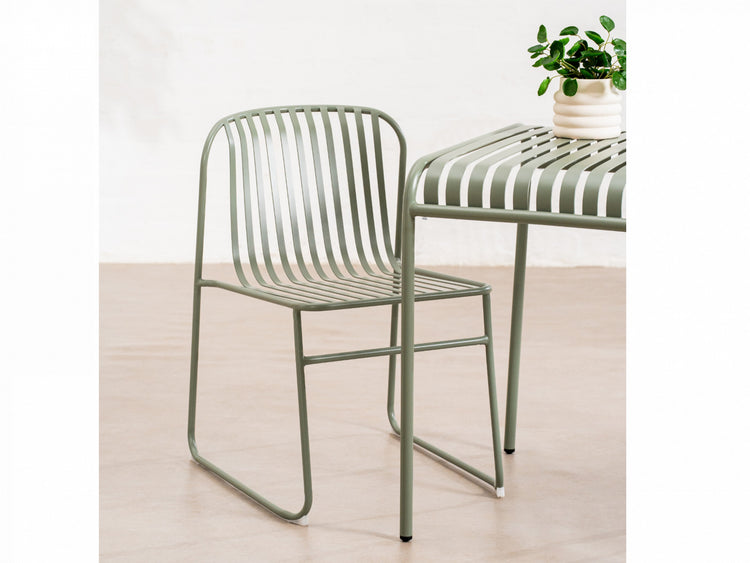 Swiss Dining Chair Thyme Green Set of 2