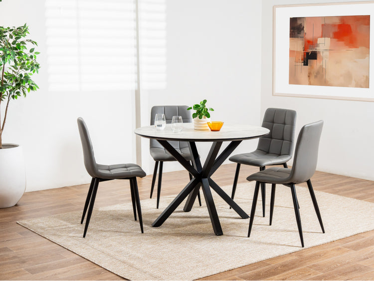 Villa Dining Table Grey Cloud