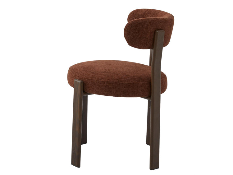 Carmo Dining Chair Rust/ Walnut Set of 2