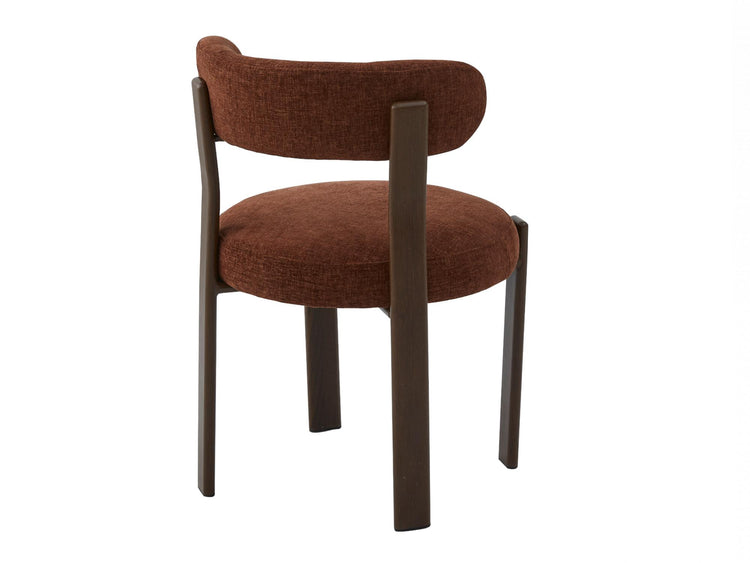 Carmo Dining Chair Rust/ Walnut Set of 2