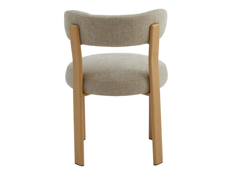 Carmo Dining Chair Beige/ Natural Set of 2