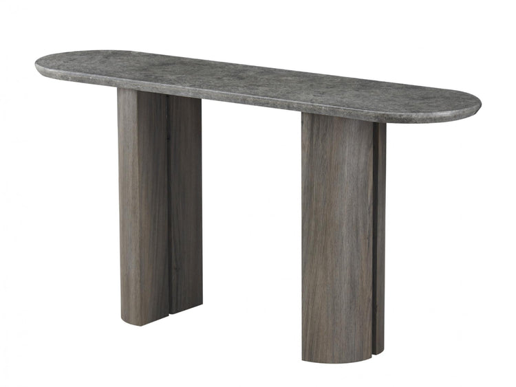 Corfu Console Table Grey Marble