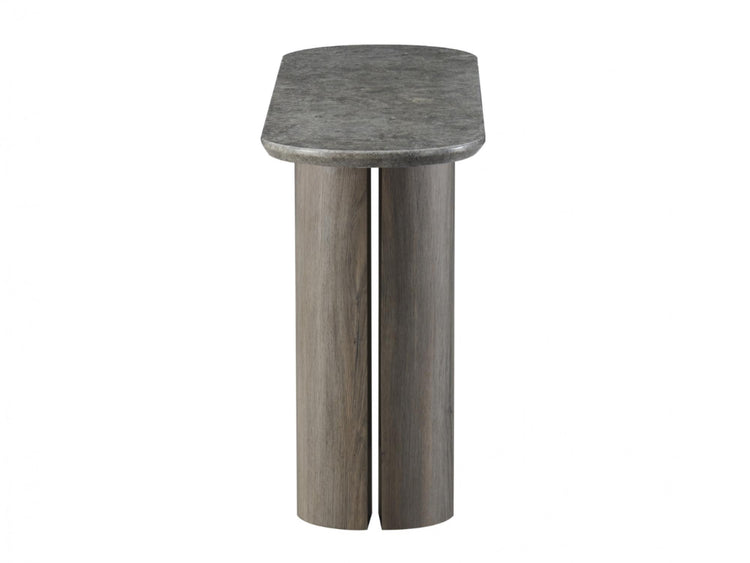 Corfu Console Table Grey Marble
