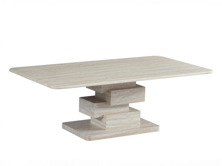 Eros Coffee Table White Travertine
