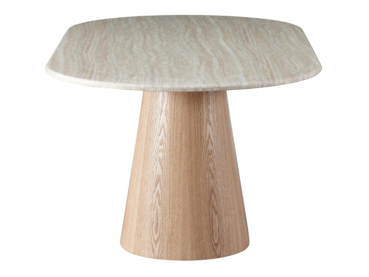 Waverley Dining Table White Travertine