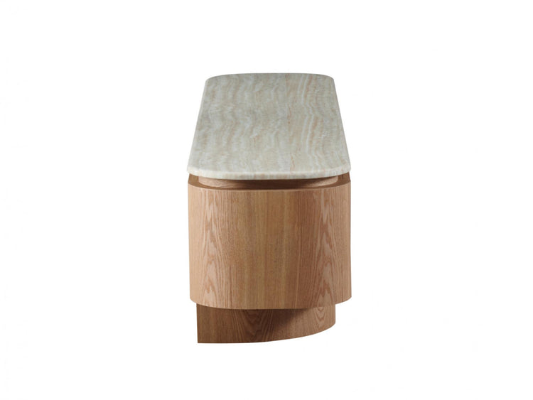 Waverley TV Unit White Travertine