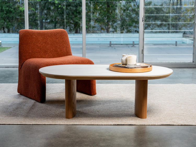 Lucerne Coffee Table Natural With Ceramic