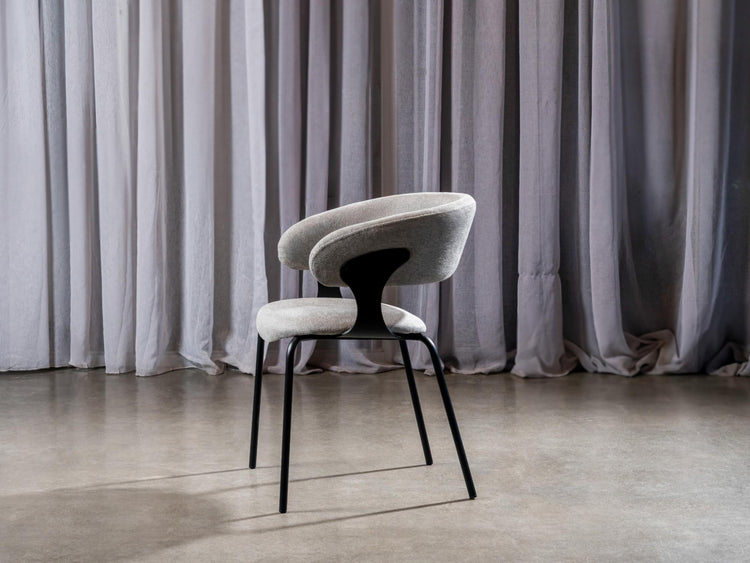 Kenny Dining Chair Silver Grey Set of 2