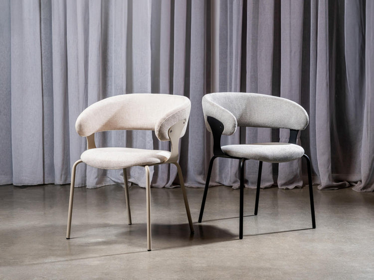 Kenny Dining Chair Silver Grey Set of 2