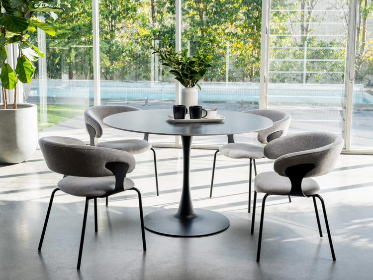 Kenny Dining Chair Silver Grey Set of 2