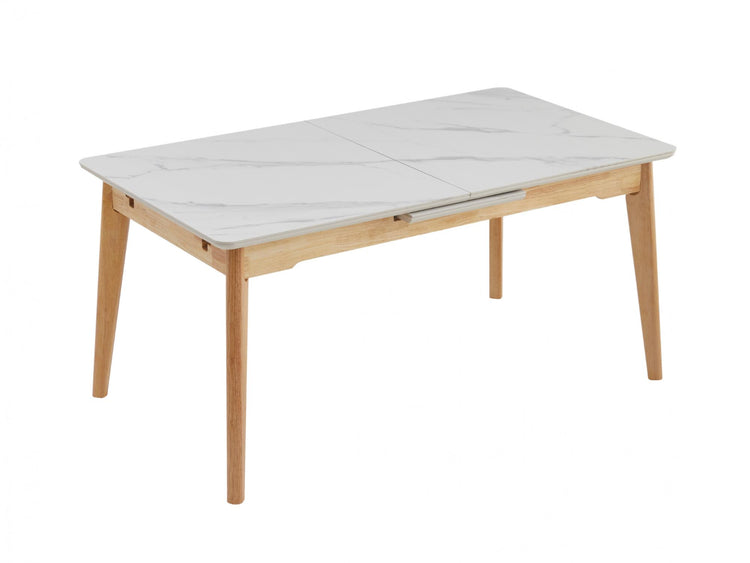Denmark Extension Dining Table Snow White