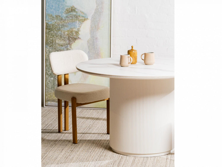 Cancun Dining Chair Beige Set of 2