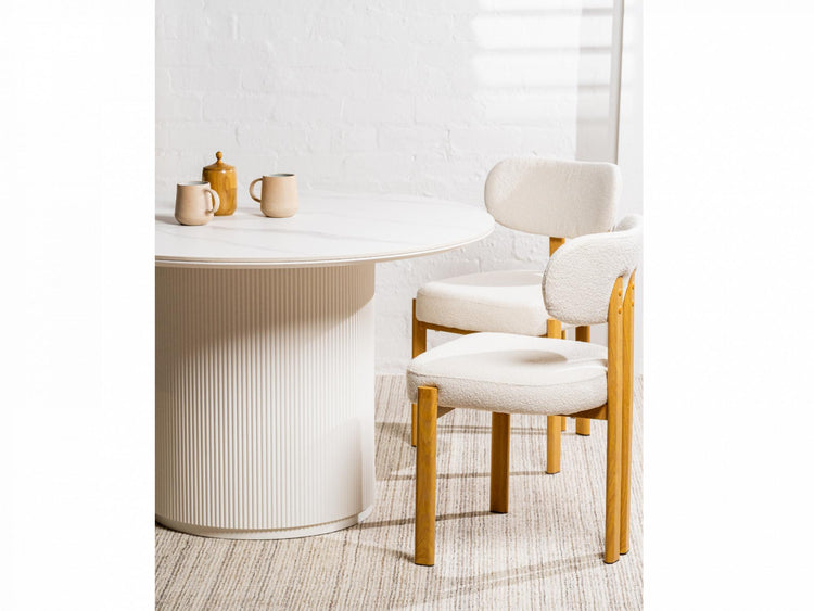 Cancun Dining Chair Beige Set of 2