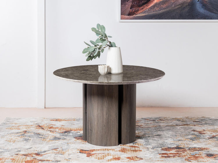 Corfu Dining Table Grey Marble