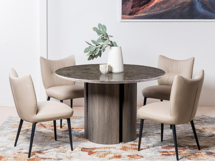 Corfu Dining Table Grey Marble