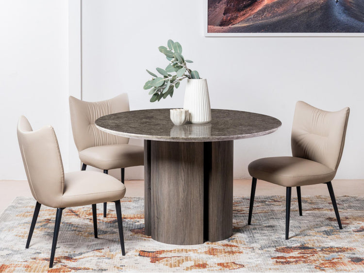 Corfu Dining Table Grey Marble