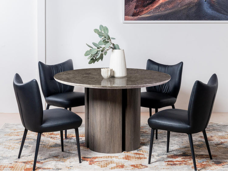 Corfu Dining Table Grey Marble