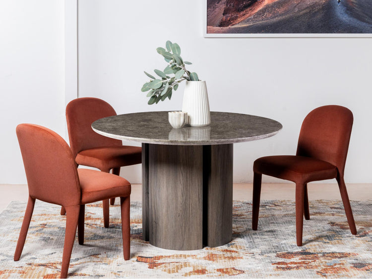 Corfu Dining Table Grey Marble