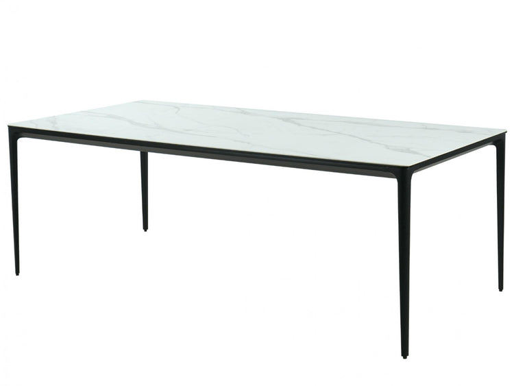 Magnate Large Dining Table White Marble