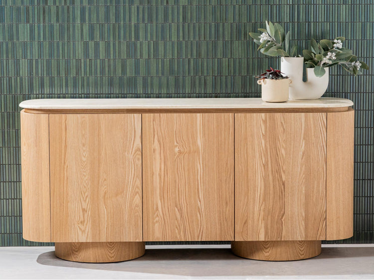 Waverley Buffet White Travertine