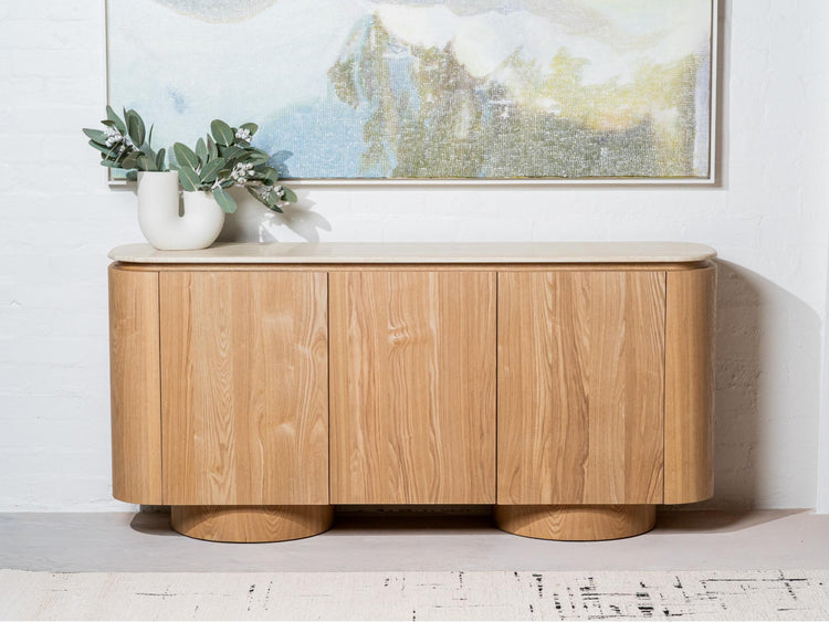Waverley Buffet White Travertine