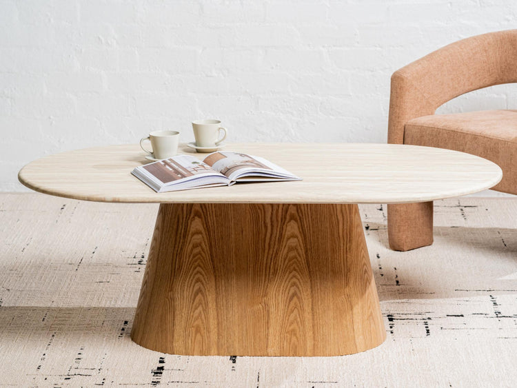 Waverley Coffee Table White Travertine