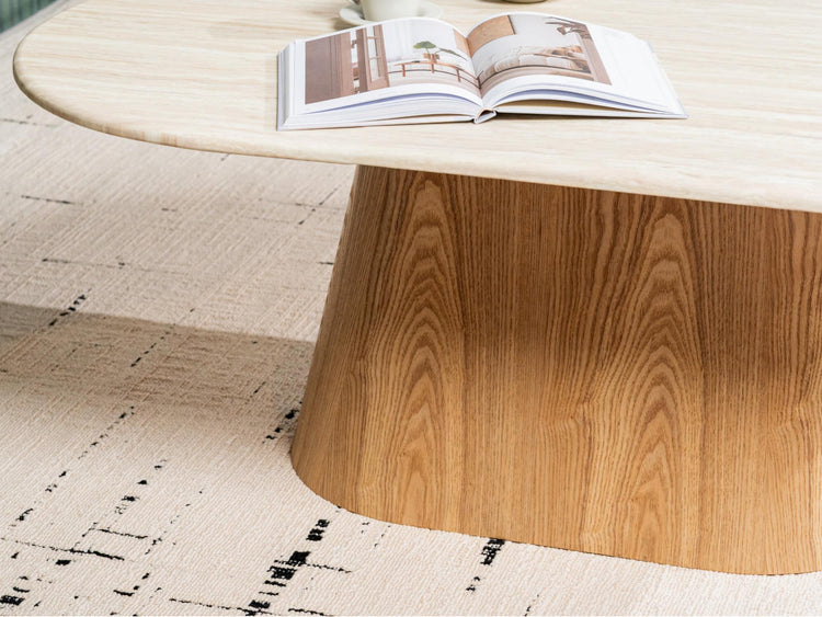 Waverley Coffee Table White Travertine