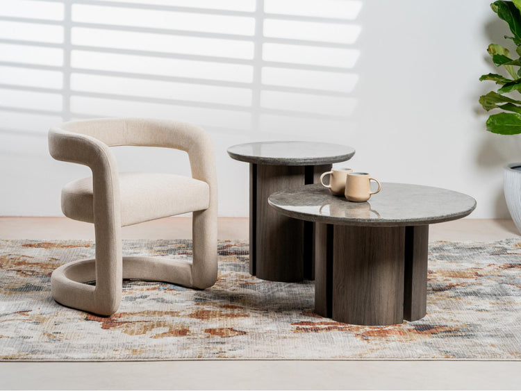 Corfu Coffee Table Grey Marble