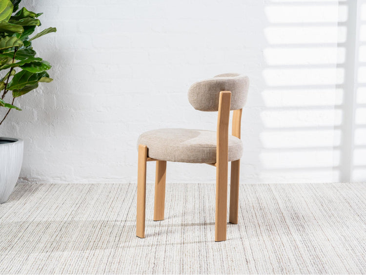 Carmo Dining Chair Beige/ Natural Set of 2