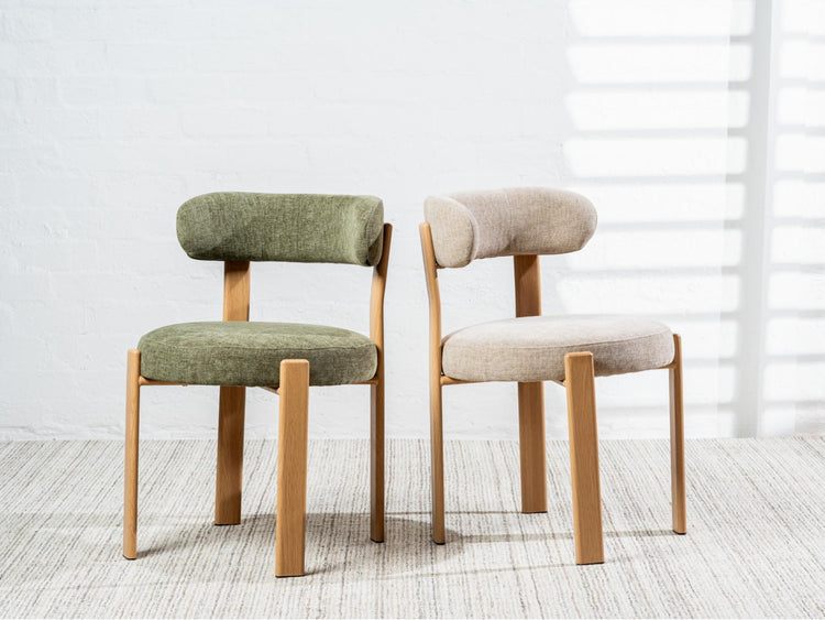 Carmo Dining Chair Beige/ Natural Set of 2