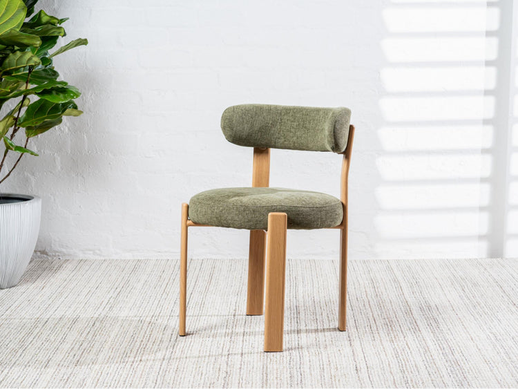Carmo Dining Chair Olive/ Natural Set of 2