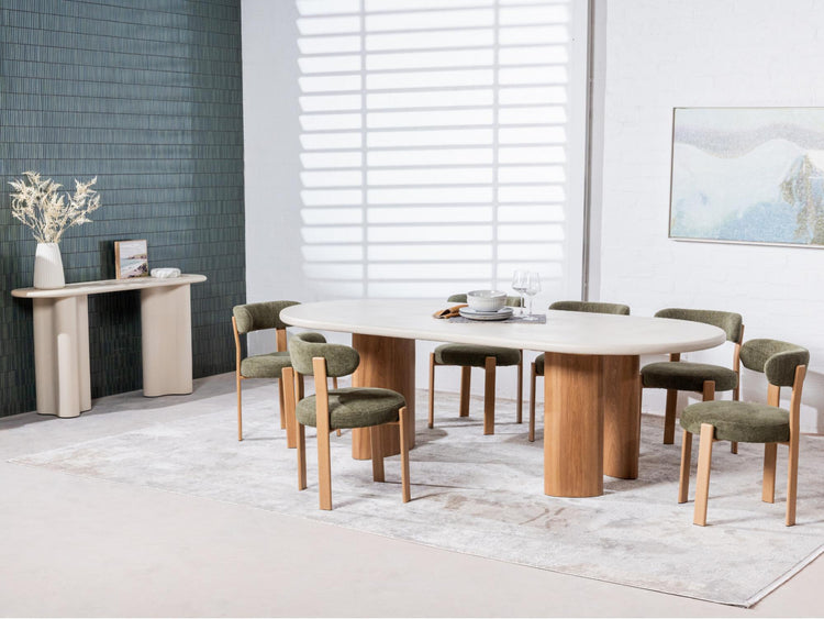 Coastal Console Table Pebble