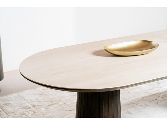 Sorrento Dining Table Bisque / Coffee