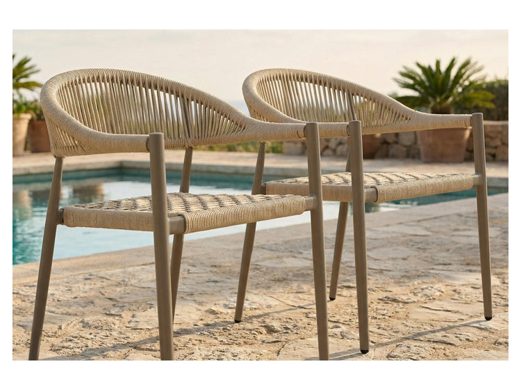 Tobago Dining Chair Champagne Set of 2