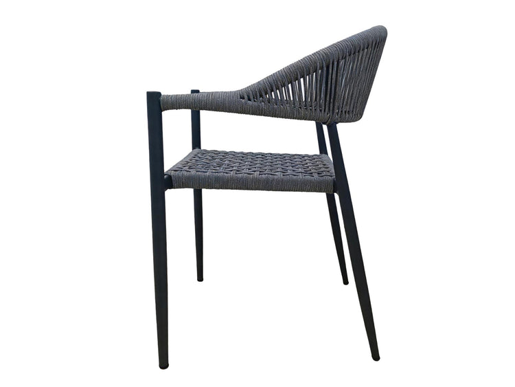 Tobago Dining Chair Charcoal Set of 2