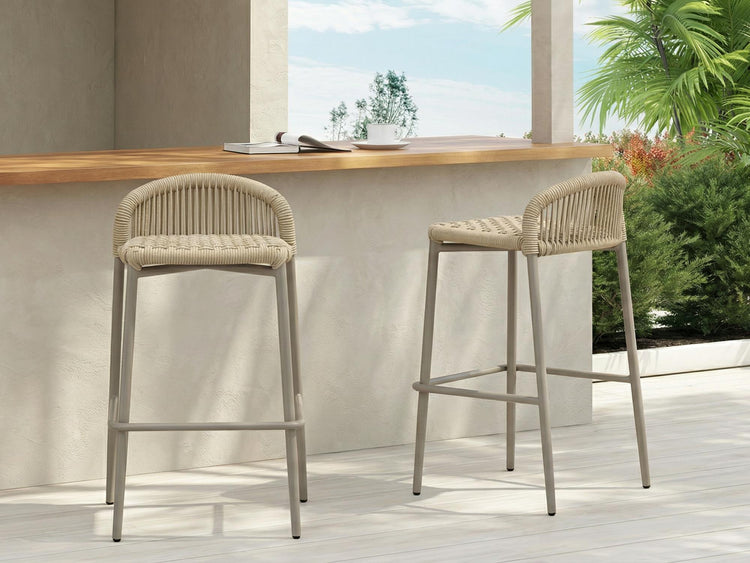Kingston Bar Stool Champagne Set of 2