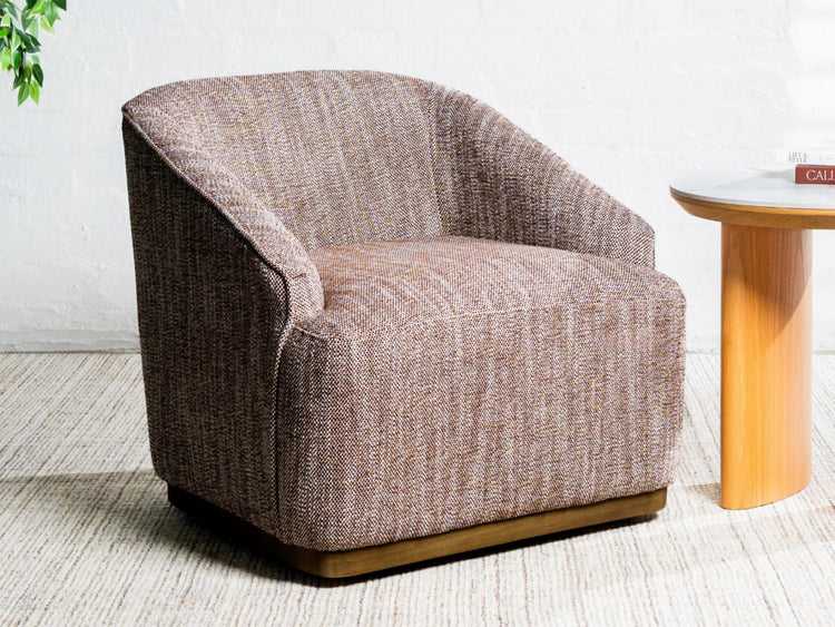 Austin Swivel Occasional Chair Chestnut