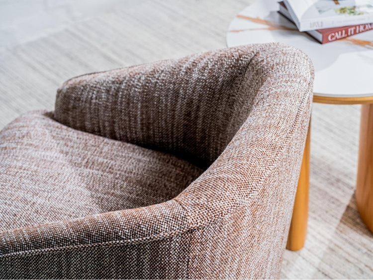 Austin Swivel Occasional Chair Chestnut