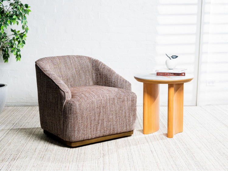 Austin Swivel Occasional Chair Chestnut