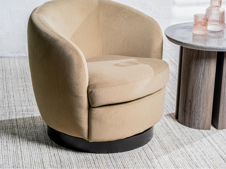 Belize Swivel Occasional Chair Latte