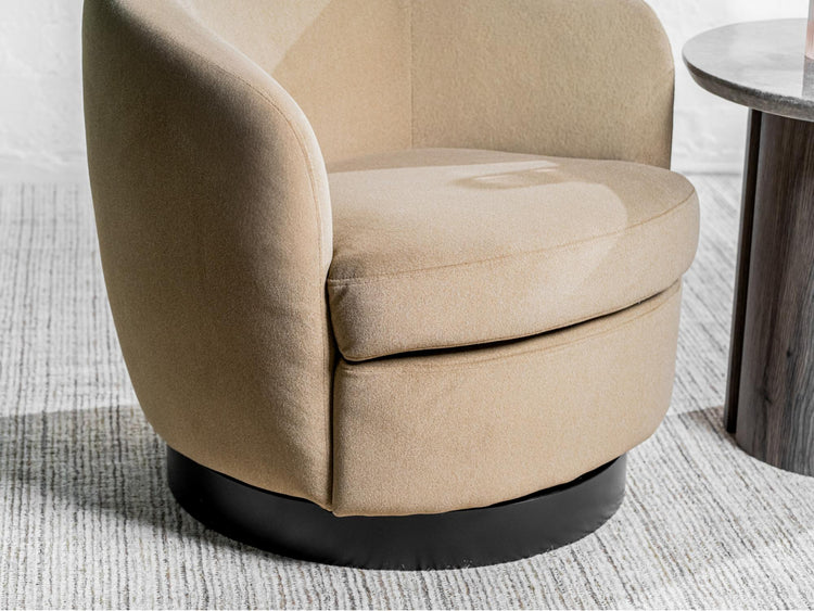 Belize Swivel Occasional Chair Latte