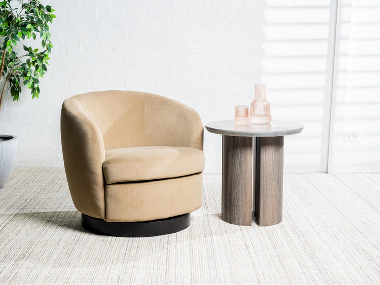 Belize Swivel Occasional Chair Latte