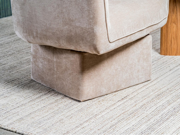 Chloe Swivel Occasional Chair Latte