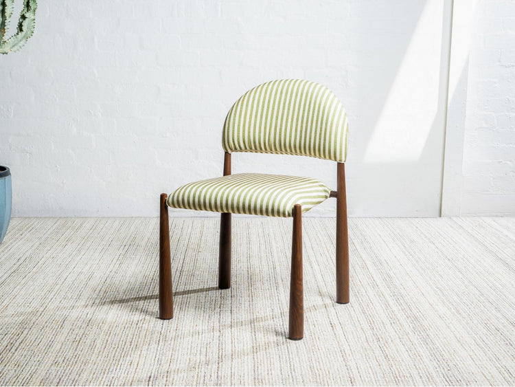 Egypt Dining Chair Moss / Walnut Set of 2