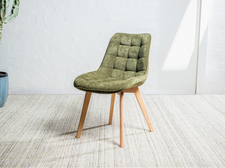 Forest Dining Chair Green / Natural
