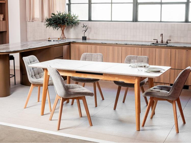 Forest Dining Chair Light Grey/ Natural