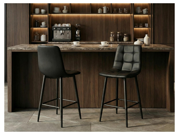 Macy Bar Stool Black Set of 2